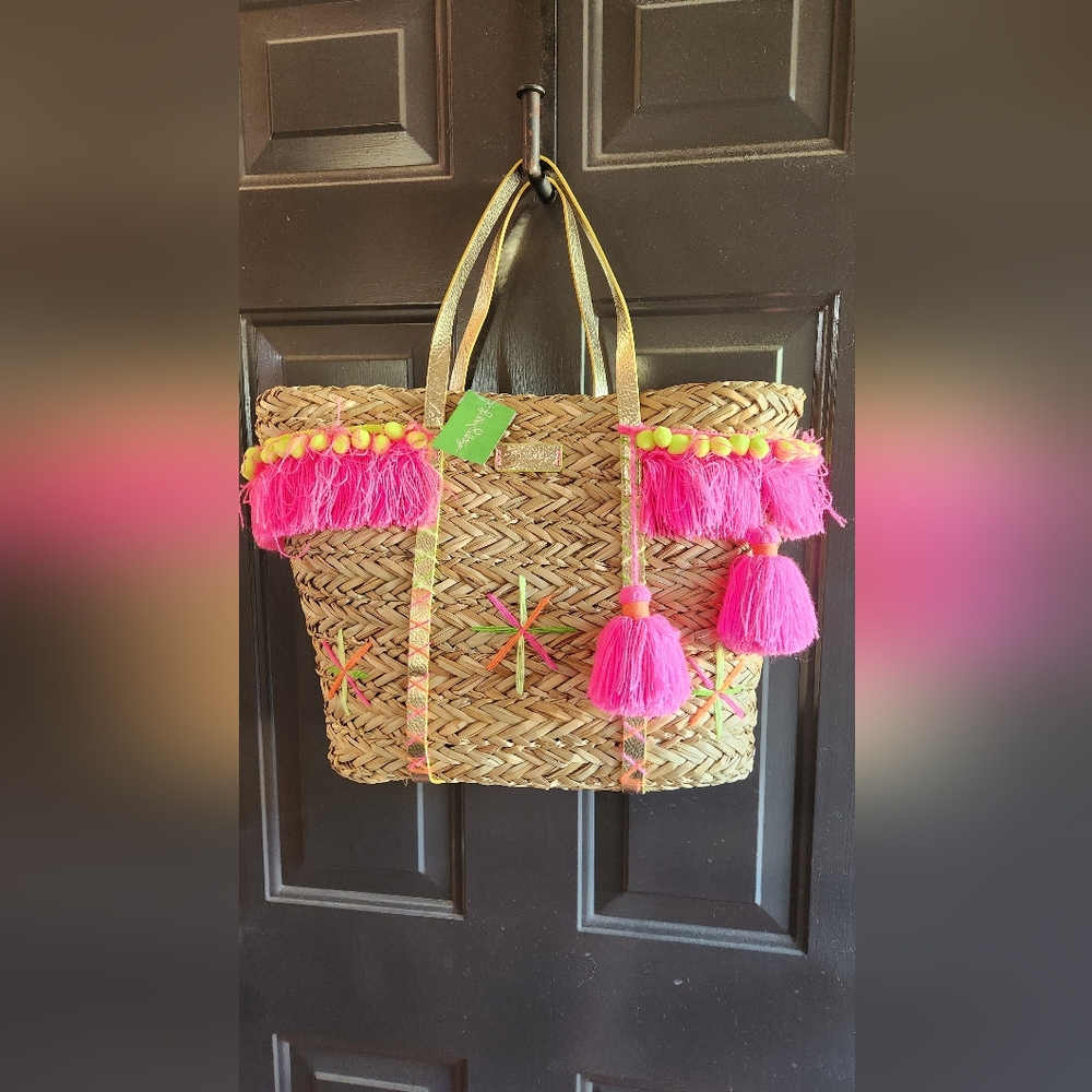 Lilly Pulitzer Straw Purse